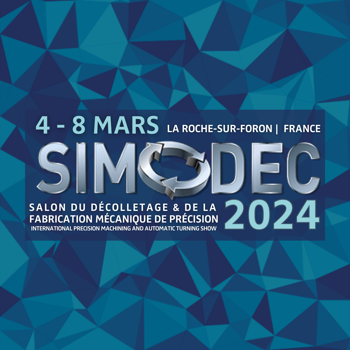 'Simodec 2024 – Meeting place for professionals in the precision engineering industry.